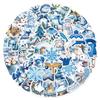 10/30/50pcs Cute Blue Winter Christmas Aesthetic Stickers Decals DIY Stationery Suitcase Phone Waterproof Kawaii Sticker Kid Toy