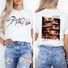 KPop Stray Kids Augen Collage T-Shirt Herren Damen Sommer Baumwolle Kleidung Vintage Hip Hop Hohe Qualität Kurzarm Streetwear Kleidung