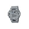 Seria G-SHOCK cu afișaj dual LCD/indicator, rezistent la apă 200 de metri, mișcare cu quartz, curea din rășină, ceas unisex argintiu GA-700FF-8AJF