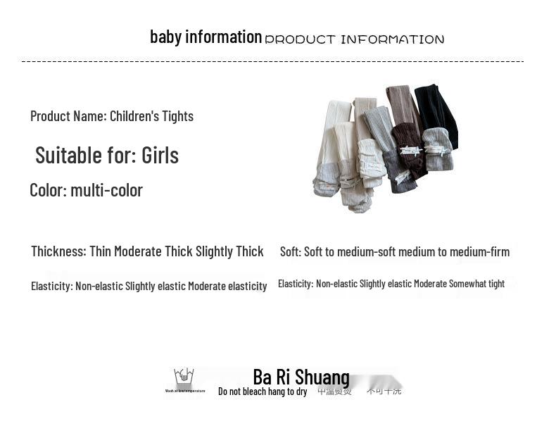 2025 Korean Style Knitted Scrunch Leggings & Tights Combo - Nine-Point Girls' Cotton Leg Warmers