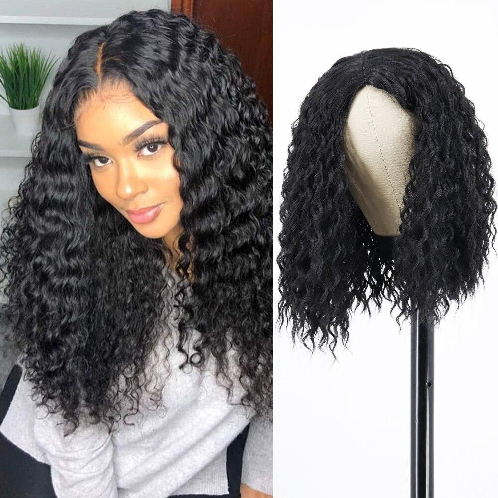 XINRAN Long Afro Kinky Curly Wigs for Black Women Deep Wave Wig Cosplay Soft Heat Resistant Fiber Daily 13 15 26 30"Wigs