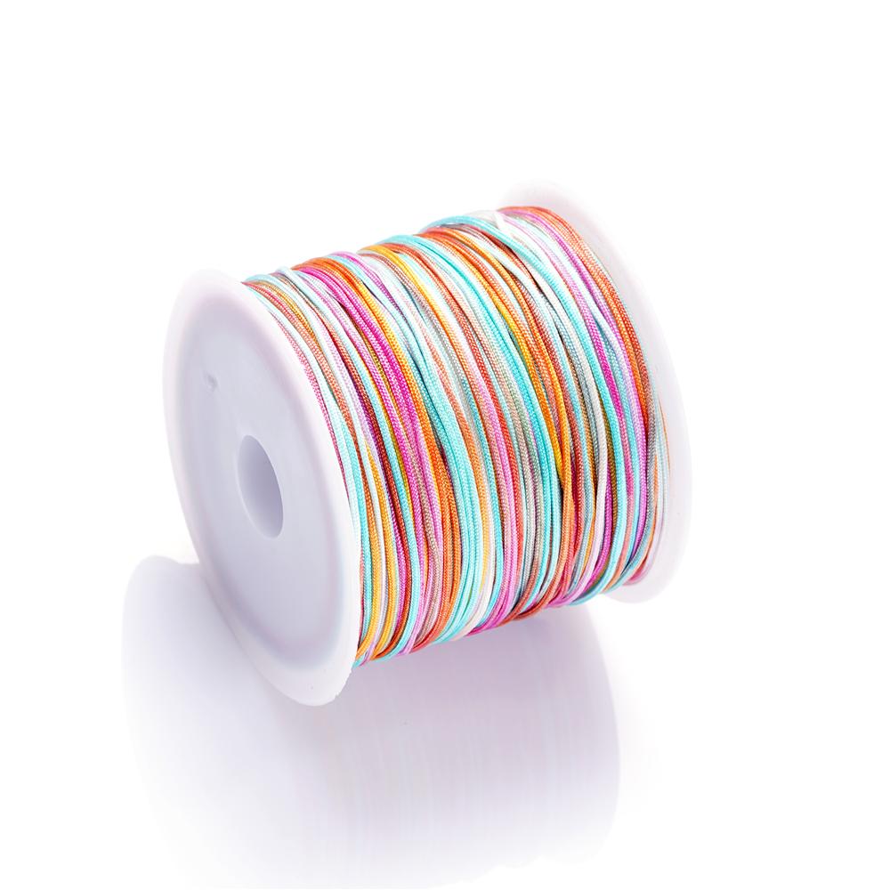 30M/Rolle 0,8mm Nylonfaden Schnur Chinesische Knoten Quasten Schnur Armband Geflochtene Schnur für DIY Schmuckherstellung Zubehör Zubehör