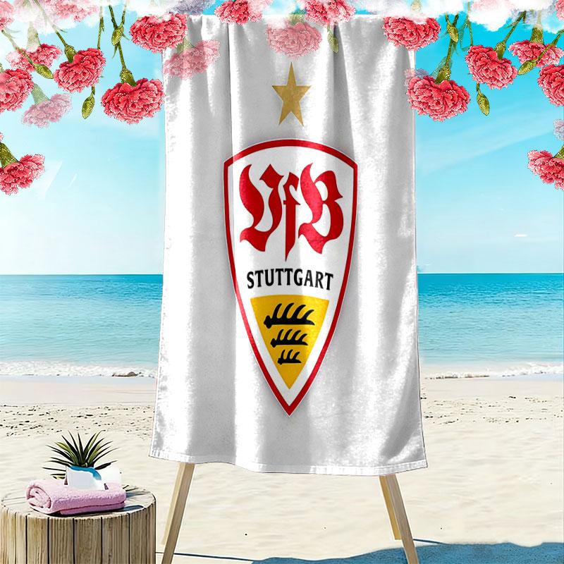 Stuttgart Spirit Print Beach Towel, Large Soft Quick Dry Towel for Beach Camping Swimming