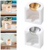 Ceramic Essential Oil Burner Fragrance Warmer Candle Stand Versatile Wax Melt Burner Fragrance Diffuse for Desk Living Room