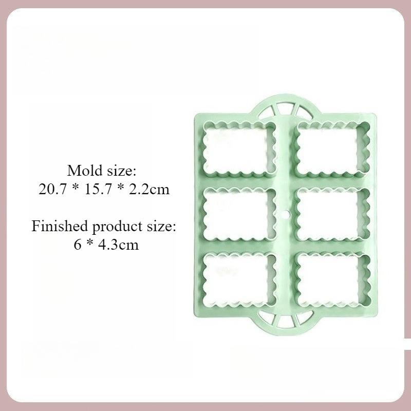1set 3D Cookie Molds ABS Press Cutters Sandwich Cookie Stamps Baking Utensils Cookie Cutters Embossing Cupcake Bases