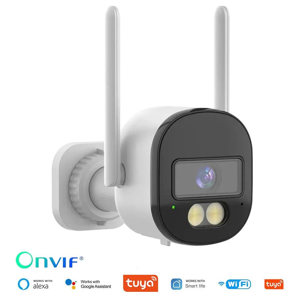 

Tuya 5MP Bullet Outdoor 2.4G/5G Dual Band Wifi Security Camera Кольорове нічне бачення Підтримка спостереження Onvif Two Way Talk Cam No SD Card