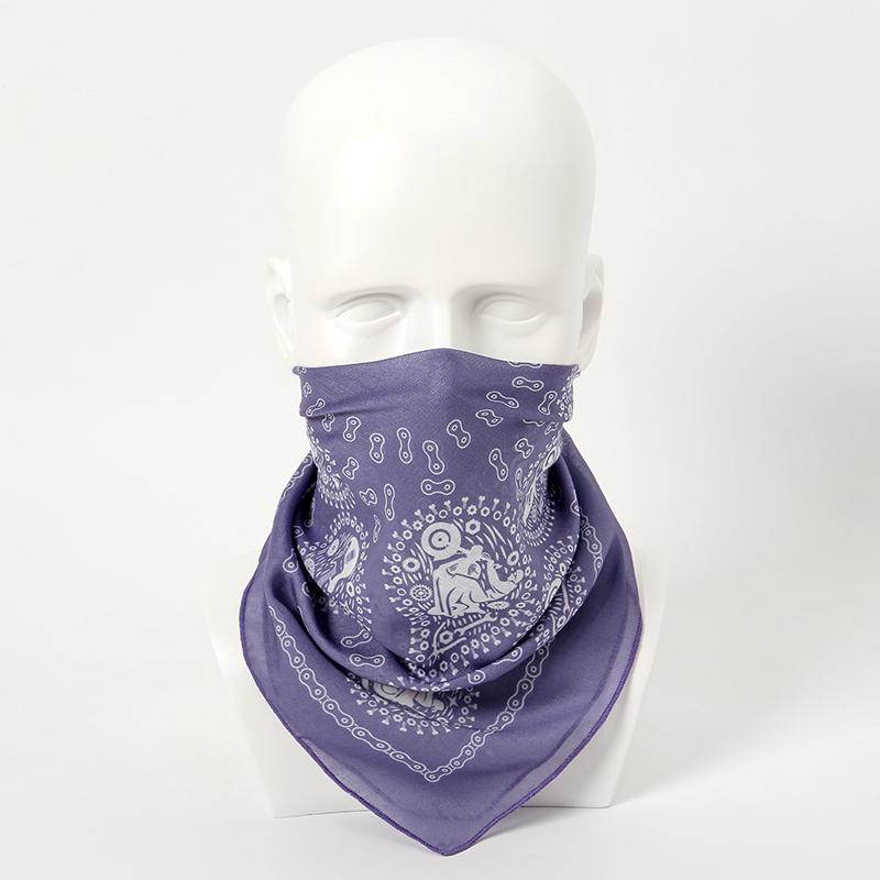 Mode Hip Hop Bandana Outdoor Unisex Schwarzes Haarband Halstuch Kopfbedeckung Handgelenkbandagen Kopftuch Quadratische Schals Taschentuch mit Aufdruck