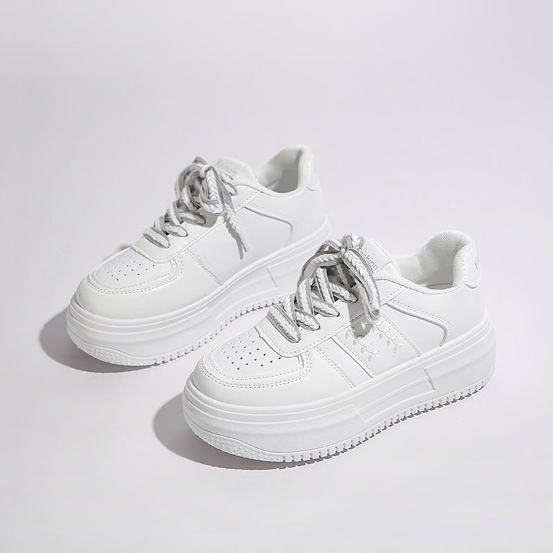 Thick-soled Heightening Little White Shoes Women's Spring and Autumn New Fashion Versatile Trend Student Casual Board Shoes Tide
