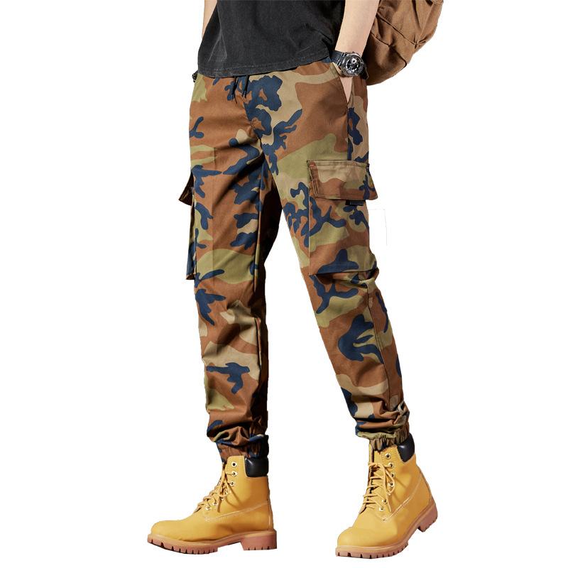 Men's Multiple Pockets Cargo Pants Overalls Outdoor Sports Trousers