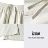 izzue Men's American Retro Pleated Wide-Leg Cotton Cargo Pants