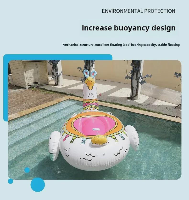 Barevné Jednorožcovo Křídlo Nafukovací Plovoucí Matrace - Zesílená Hračka Plavací Kruh