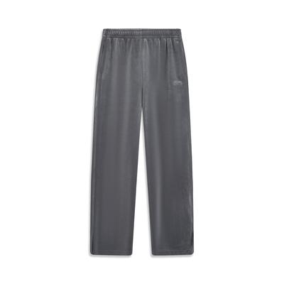 Li Ning Sports Fashion Series Brand Logo Embroidered Casual Knitted Sports Pants Women Pants AKLV954-5
