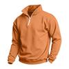 Men's Casual Quarter-Zip Stand Collar Sweatshirt