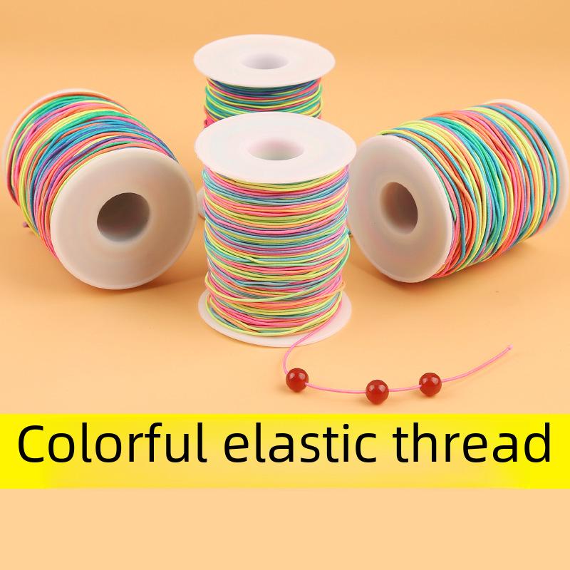 Multicolor 1.0-1.5mm DIY Elastic Thread for Handicrafts and Buddhist Beads