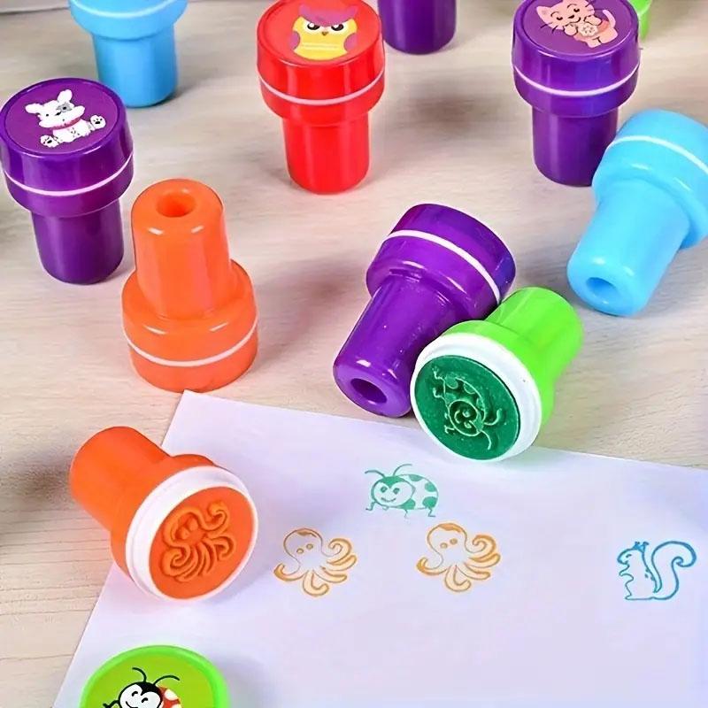 Cute Cartoon Animal Stamps Toy for Creative Entertainment  Students Toy DIY Crafts  Children's Toy Holiday Gifts