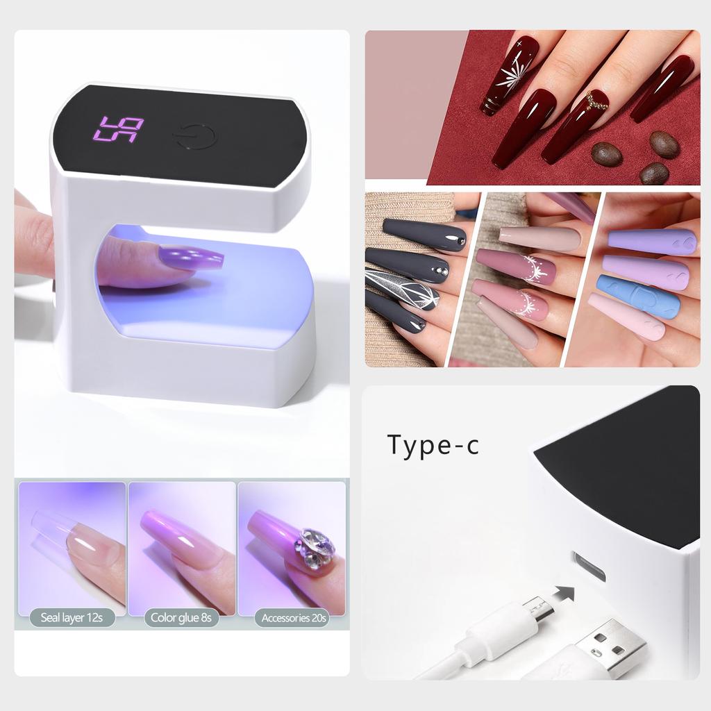 LULAA Touchscree Charm Intelligent Nail Dryer Gel Polish Drying Lamp Uv Led Lamp Nail Phototherapy Machine Tool Salon Equipment