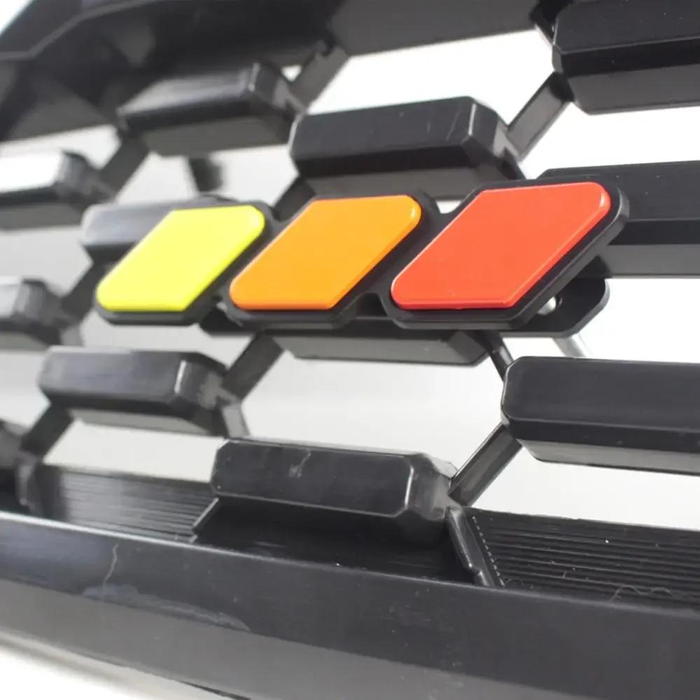 3 Colors Grille Badge Emblem For Toyota Tacoma Tundra 4Runner TRD Highlande Rav4 CHR Strip Air Inlet Auto Car Accessories