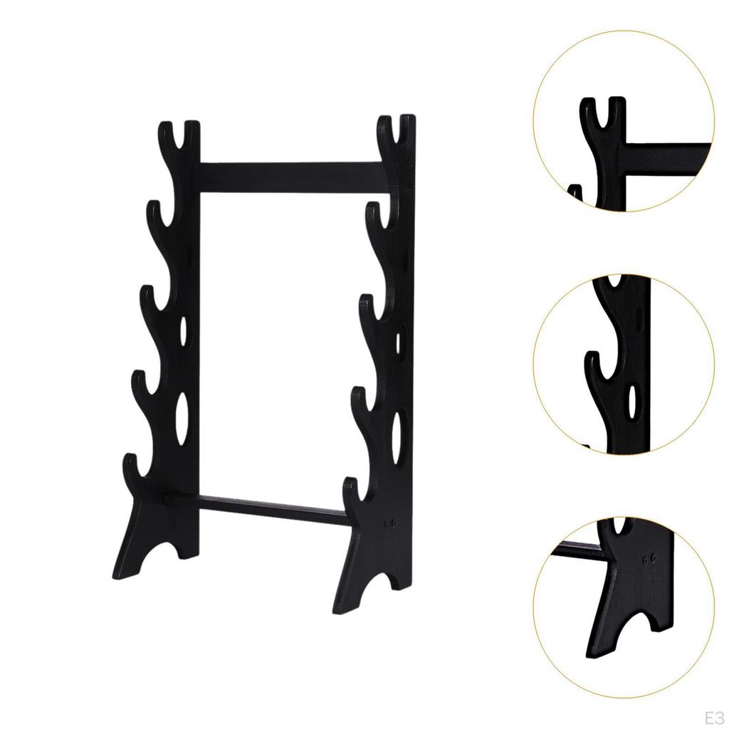 Suport de afișare Sword Suport Samurai Suport de depozitare stabil cu 5 straturi Suport de perete pt