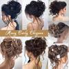 Messy Bun Hair Piece Synthetic Tousled Updo Hair Buns Extension Elastic Hair Band Hair Fake Hair Accessories for Women Girls