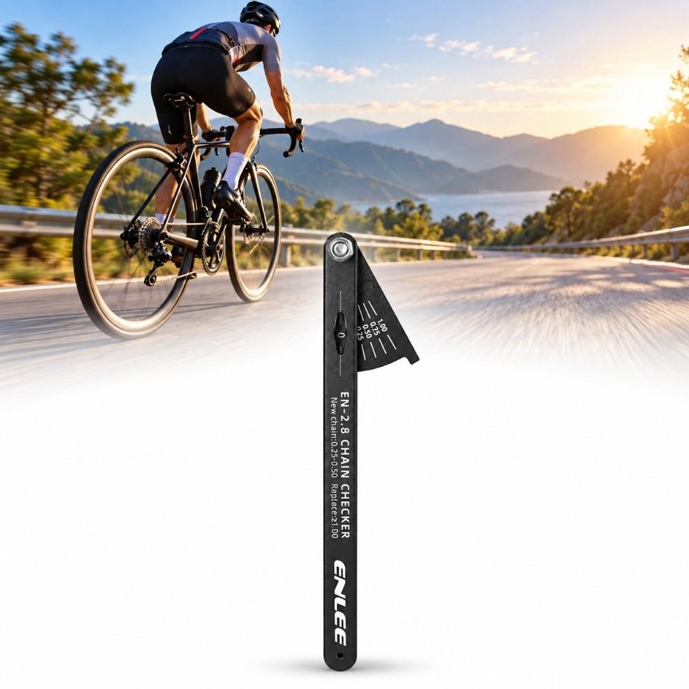 Lightweight Bike Chain Checker Tool Aluminum Alloy Chain Wear Checker Mountain Bike Repair