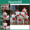 Charming Small Christmas Bear Plush Toy Fashion Accessory Cute Blush Teddy