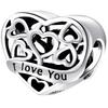 Charms Do Pandora Zawieszka Charms Serce I Love You S925 Moda Trusky