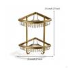 Corner Basket Shelf Fan-Shaped Double-Layer Shower Waterproof