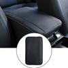 All Black Parts Leather Armrest Cushion Cover Center Console Box Mat Protector