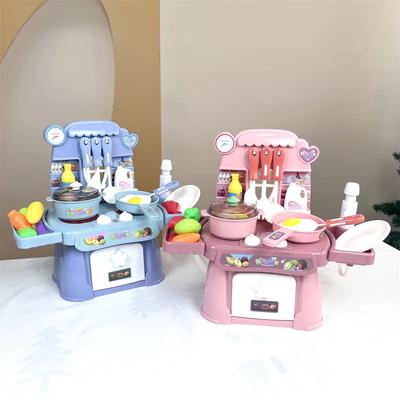 Kinder Kinder Elektrisches Küchenspielzeug Spielset mit Licht Soundeffekten, Lustiges Lern Pädagogisches Kochspielset für Fantasievolles Rollenspiel Lernen
