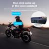 Motorcycle Helmet Bluetooth Intercom with 30H Battery Life and RGB Safety Light