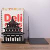 Creative Metal Bookend Set: Stylish Office Desktop Storage and Back-to-School Essential