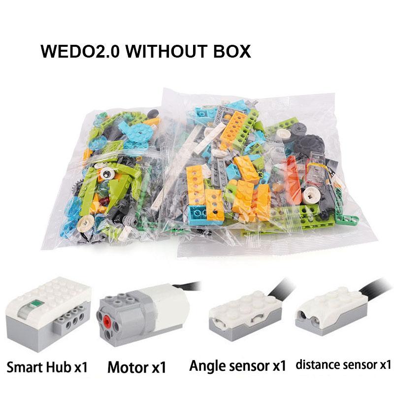 WeDo 2.0 Educational Functions DIY Parts Compatible 45300 WeDo 2.0 Core Set Building Blocks DIY Toys Christmas
