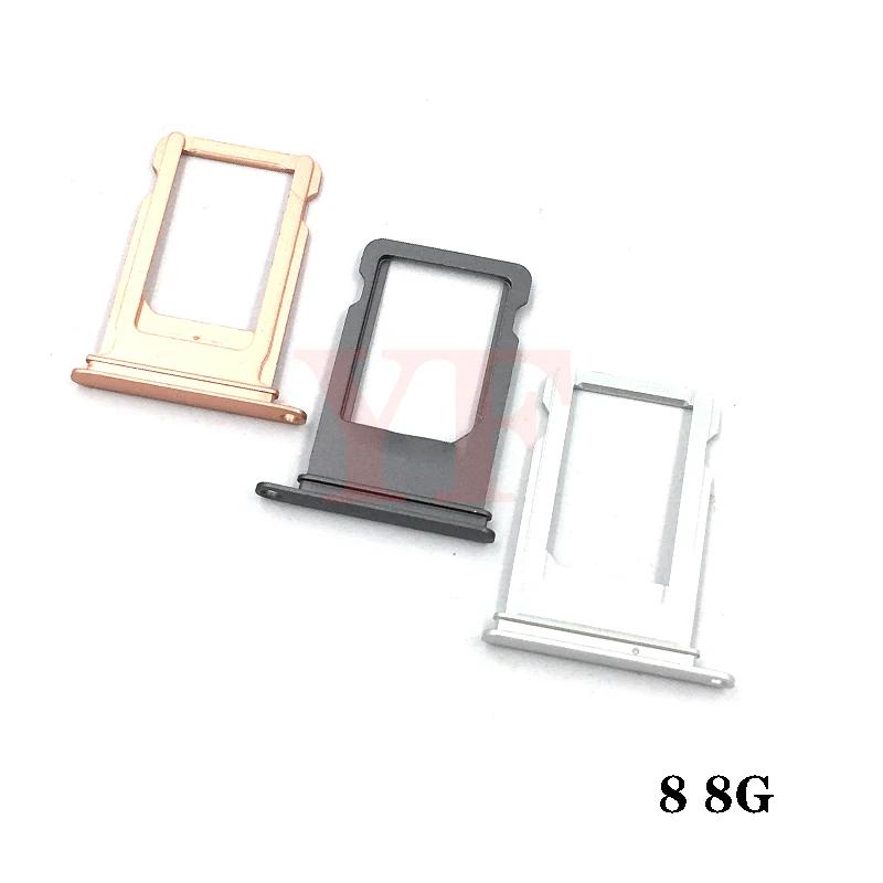 100pcs Sim Tray Holder For Iphone 6 6S 7 8 Plus X XS Max 11 12 Pro Mini SIM Card Tray Slot Holder Adapter Socket Repair Parts