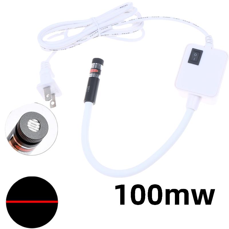 1Pcs Red Night Lamp Eu/Us Plug Laser Infrared Sewing Machine Position Light Magnetic Mounted For Factory Drills Lathes