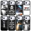 Welder Welding Hot Metal Worker Solderin Phone Case For Apple iPhone 17 Air 16 Pro Max 15 Pro Max 14 13 12 11 Mini Back Cover