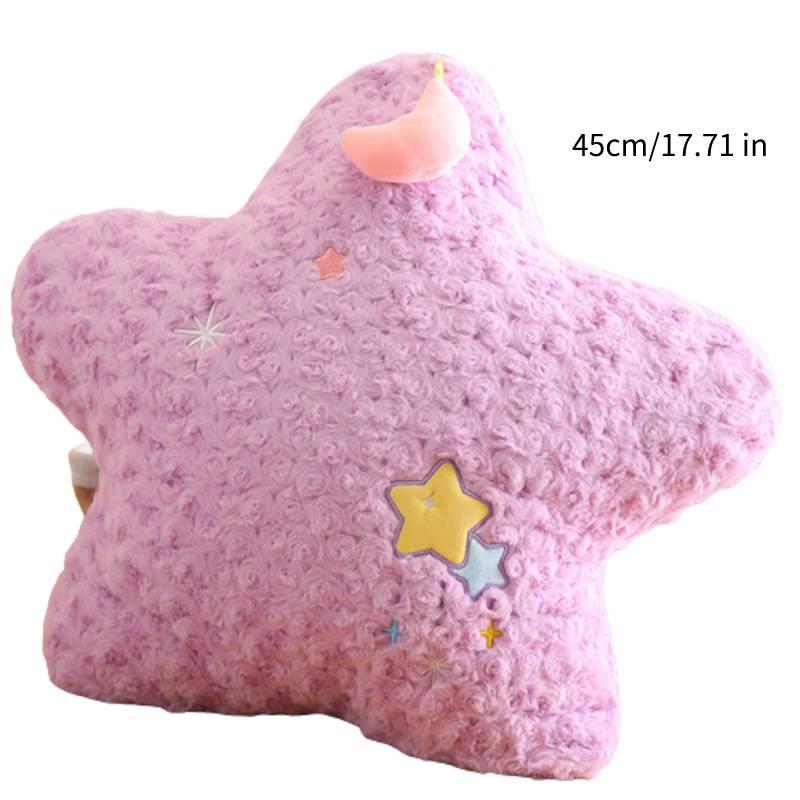 Cute Star And Moon Plush Pillow For Kids Soft And Fluffy Stuffed Toy For Home Decor And Birthday Gifts From Diman