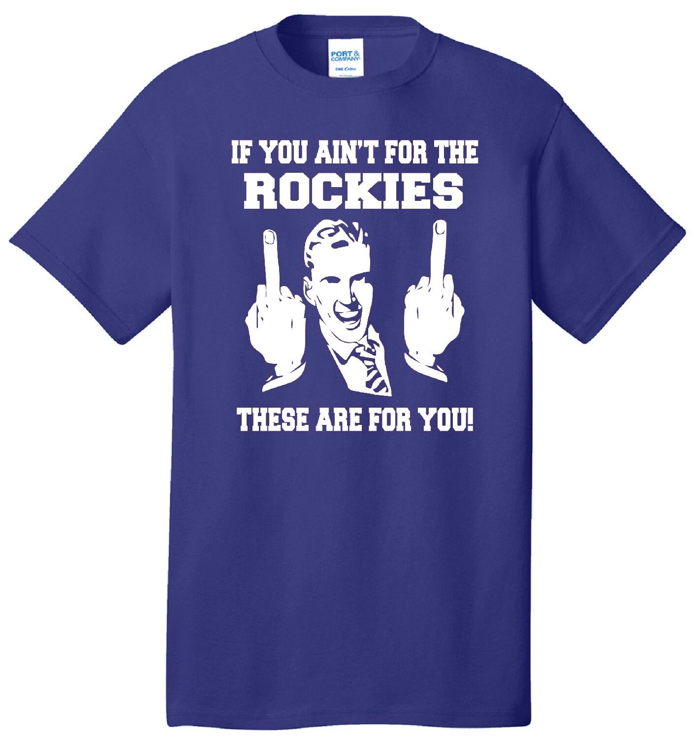 

ROCKIES FLIP THE BIRD HARDCORE BASEBALL FAN MIDDLE FINGER PURPLE T-shirt JERSEY S