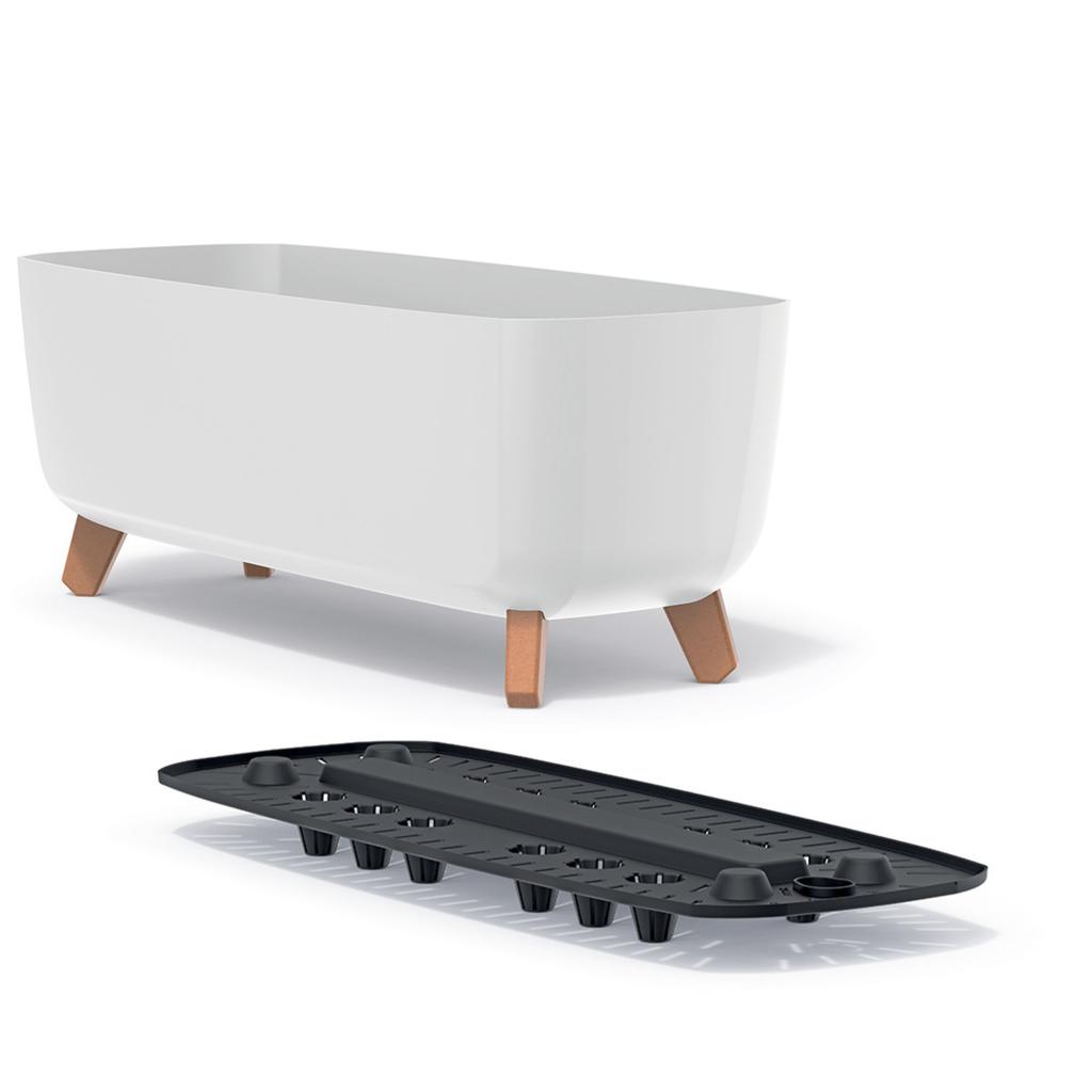 GRACIA CASE DGCL600 Blumentopf auf Beinen | Weiß