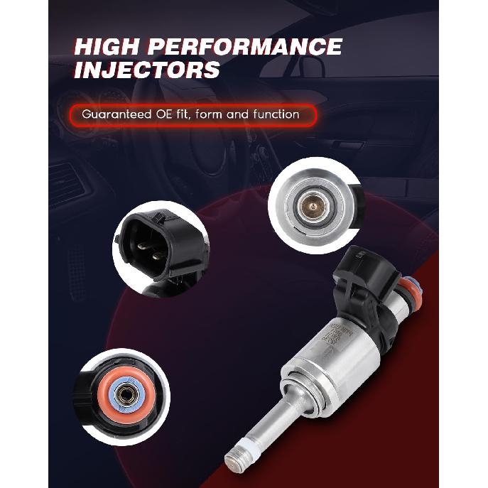 4Pcs ANGLEWIDE 6 Holes Fuel Injectors Fit for 2014 2015 2016 2017 2018 for Mazda 3,2014 2015 2016 for M-azda 6,2015 2016 for CX-5,2016 for CX-9