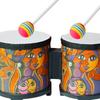 African Hand Drum 5'' and 6'' Bongo Set Music Enlightenment for Children