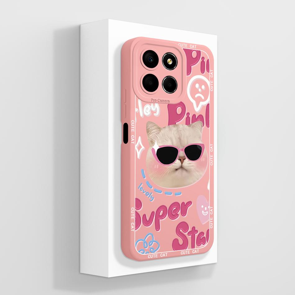 For Honor X8 X8B X8A Case Creative Paiting Cover For HonorX8B Honor X 8 5G Funda Soft Liquid Silicone Anti Drop Phone Back Cover