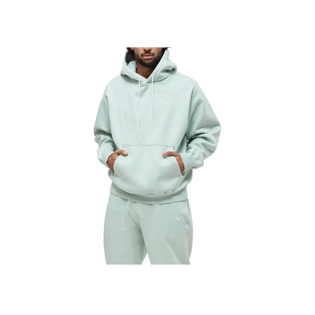 Nike Unifarbener Hoodie mit gesticktem Logo Herren Oberteile Hellgrün CZ5350-321