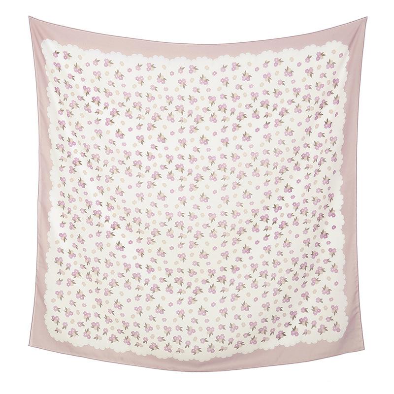 Autumn and winter hot-selling new floral printing large-size square scarf women's popular Malay women's headscarf