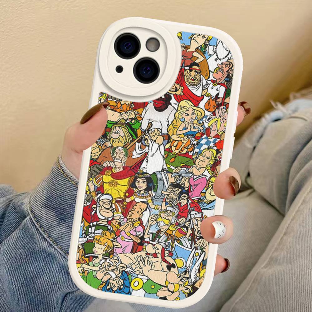A-Asterix Et O-Obelix M-Manga Phone Case For IPhone 16 15 14 13 12 11 Pro Max Plus Leather Cover