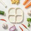 Divided Plates Anti-Scalding Fruit Plate 4 Compartment Food Dinner Plate Tray Multifunctional Divided Serving Tray