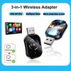 3-in-1 Mirror Link Wireless CarPlay Dongle Wireless Android Auto Adapter Car Intelligent Systems For Car With Wired CarPlay