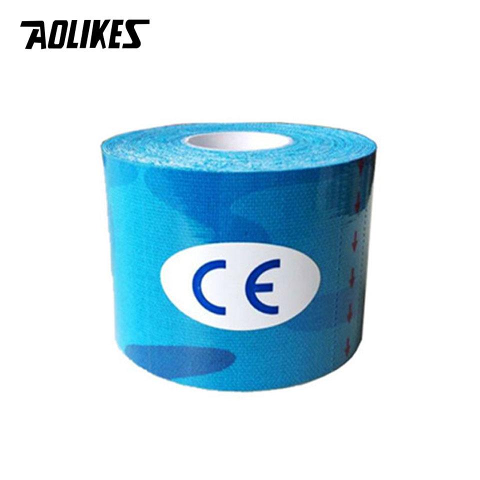 Aolikes 2 Size Kinesiology Tape Breathable Waterproof Sports Tape for Knee Muscle Pain Relief Athletic Recovery