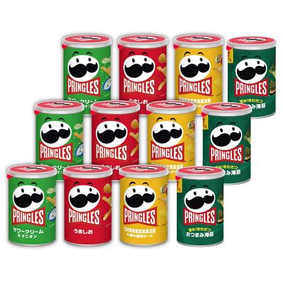 Pringles Pringles S Can 4 Flavor Assortment Set Sour Cream Black Contents May Change Depending On the Season Kellogg's (Umashio, Onion, CHEEEEEEESE,