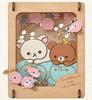 Ensky Rilakkuma Korilakkuma Meets Chiroikoguma H80 X W68 X D36mm Made of Paper PT-W13 Approx.