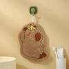 Cartoon Hand Towel Cute Capybara Hanging Towel Kitchen Bathroom Face Washcloth Guinea Pig Coral Fleece Quick Drying Towel